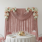 Velvet 16ft H x 52" W Drape/Backdrop Curtain Panel - Dusty Rose/Mauve.