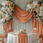 Velvet 16ft H x 52" W Drape/Backdrop Curtain Panel - Terracotta.