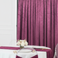 Velvet 16ft H x 52" W Drape/Backdrop Curtain Panel - Violet.