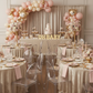 Velvet 18ft H x 52" W Drape/Backdrop Curtain Panel - Beige.