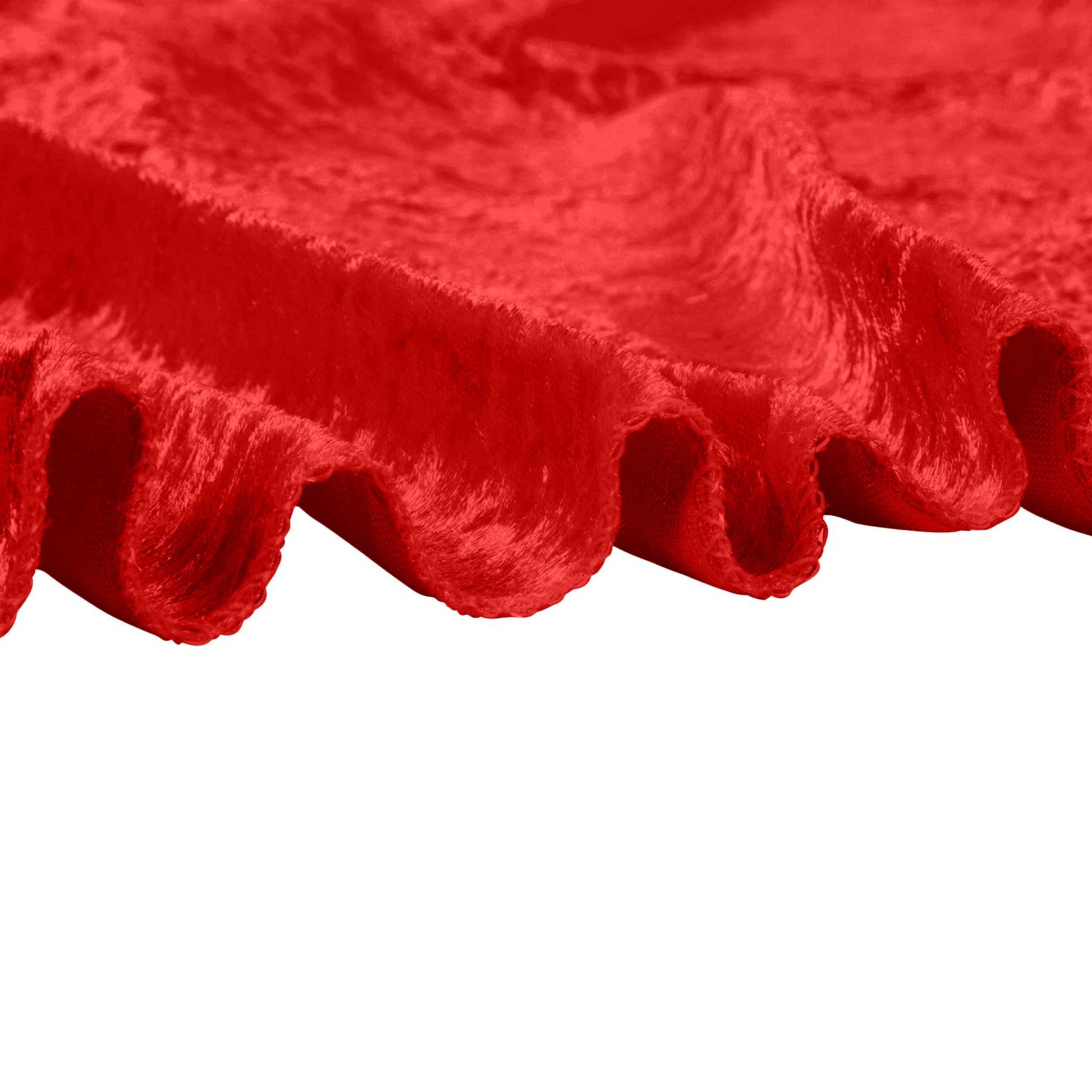 Velvet 20ft H x 52" W Drape/Backdrop Curtain Panel Red edge finish