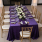 Velvet 90"x156" Rectangular Tablecloth - Purple.