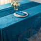 Velvet 90"x156" Rectangular Tablecloth - Dark Teal