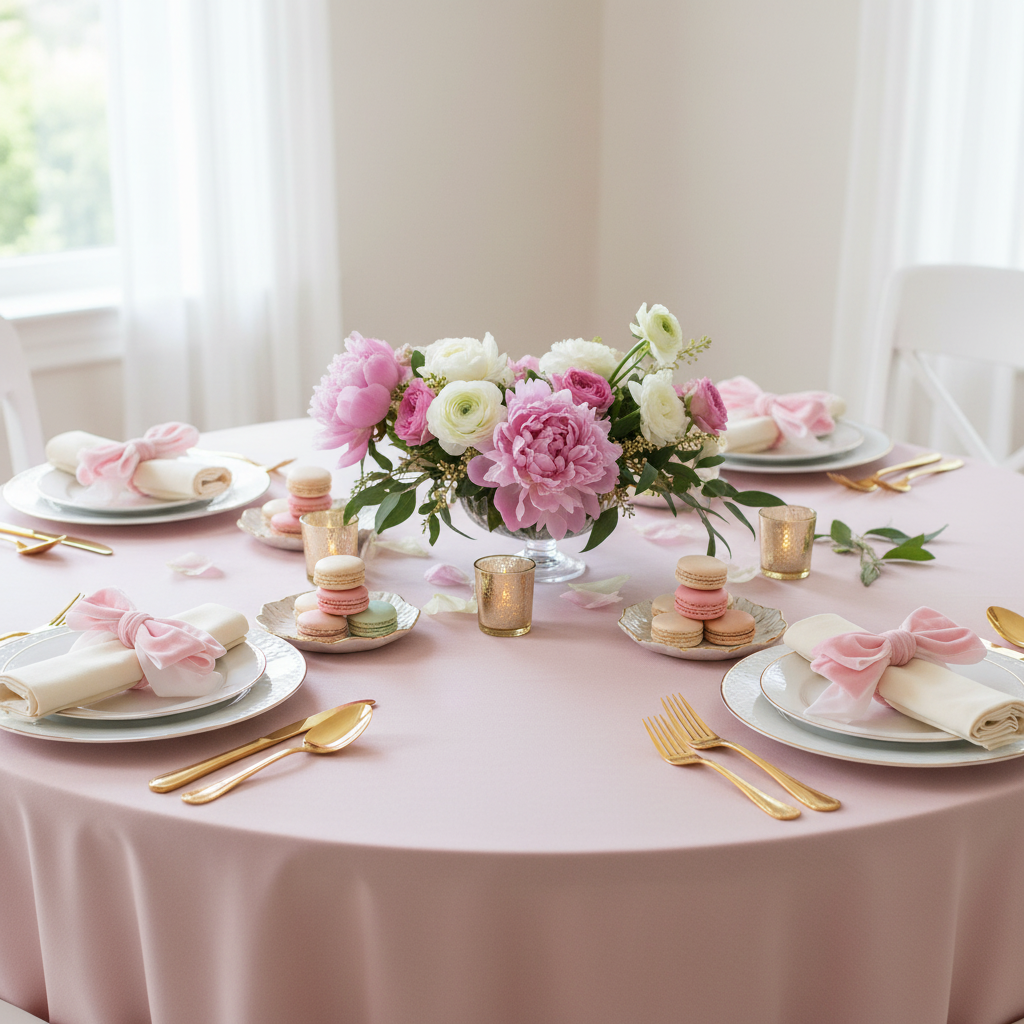 Velvet Bow-Tie Napkin Ring Pink - Bridal Shower