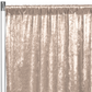 Velvet 20ft H x 52" W Drape/Backdrop Curtain Panel - Beige