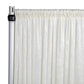 Velvet 18ft H x 52" W Drape/Backdrop Curtain Panel - Ivory
