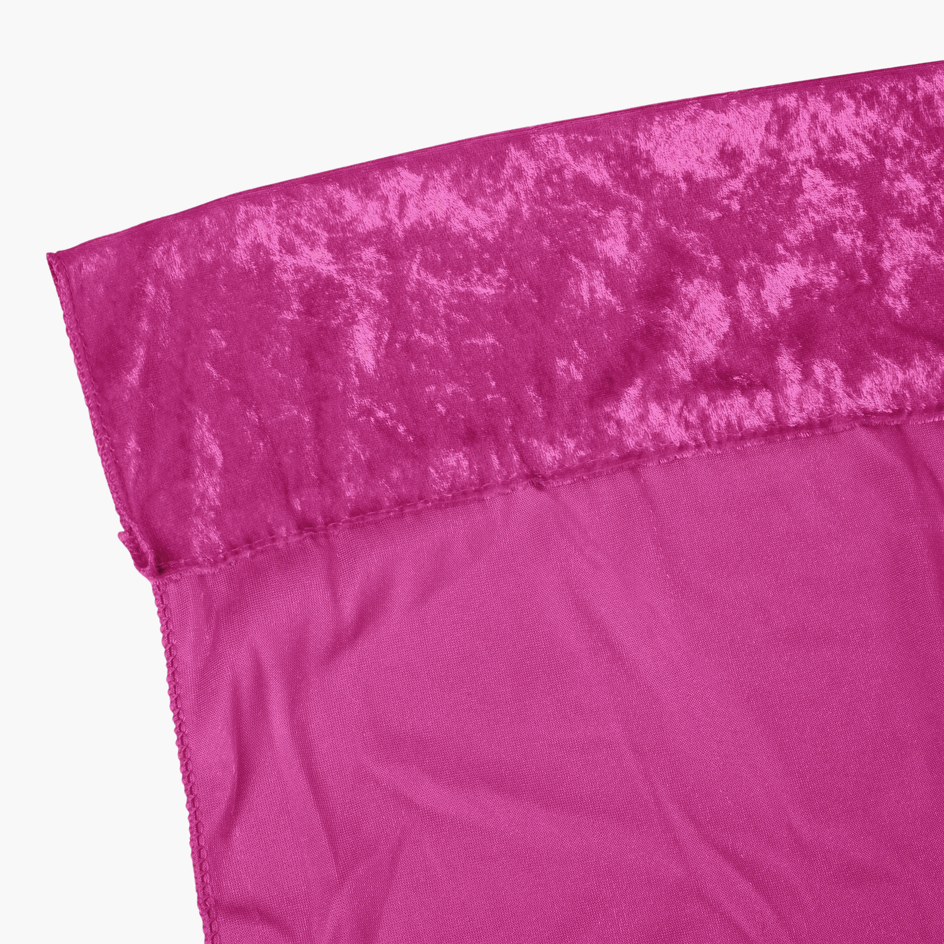 Velvet 8ft H x 52" W Drape/Backdrop Curtain Panel - Magenta