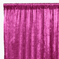 Velvet 16ft H x 52" W Drape/Backdrop Curtain Panel - Magenta