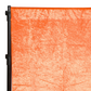 Velvet 8ft H x 52" W Drape/Backdrop Curtain Panel - Orange