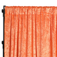 Velvet 12ft H x 52" W Drape/Backdrop Curtain Panel - Orange