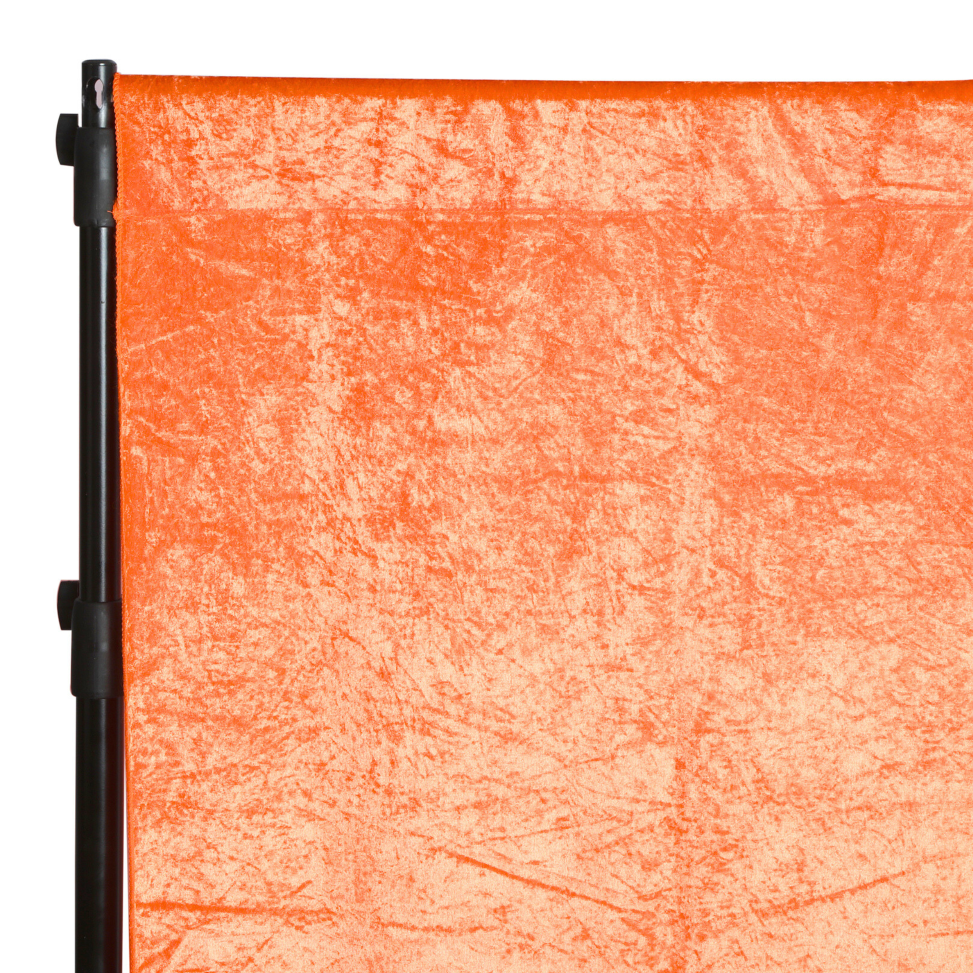Velvet 18ft H x 52" W Drape/Backdrop Curtain Panel - Orange