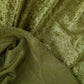 Velvet 16ft H x 52" W Drape/Backdrop Curtain Panel - Olive Green