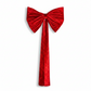Velvet Giant Fabric Bow Apple Red Full View 