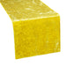 Velvet Table Runner - Canary Yellow