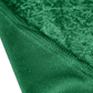Velvet Table Runner Forest Green close up of back 