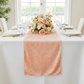 Velvet Table Runner - Peach Mockup