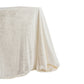 Ivory Velvet Rectangular Tablecloth corner view