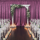 Violet Velvet Drape - Wedding Ceremony