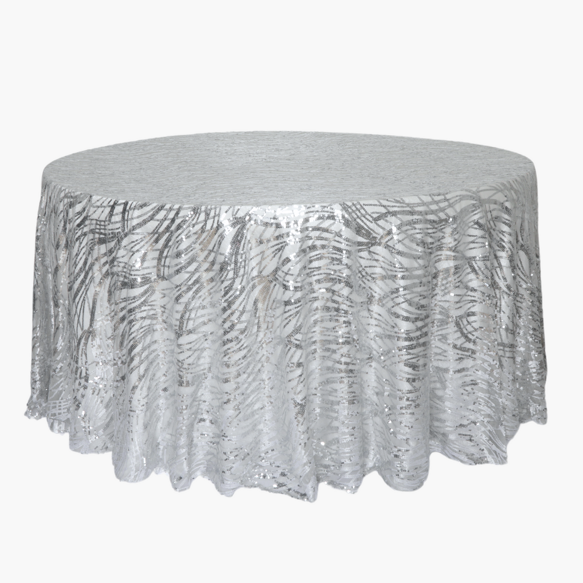 Wave Sequin Mesh Tablecloth 120