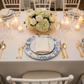 Wedding Blue French Toile Acrylic Charger Plate 