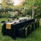 Polyester Banquet Chair Cover Black Outdoor Event