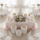 White Cylinder Round Pedestal Cake/Dessert Display Stands 5 pcs/set.