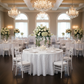 White Pintuck 120 Round Tablecloth Indoor Wedding Reception