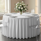 Polyester 14ft Table Skirt - White.