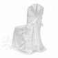 White Satin Chair Cover - Polished Detail Shot