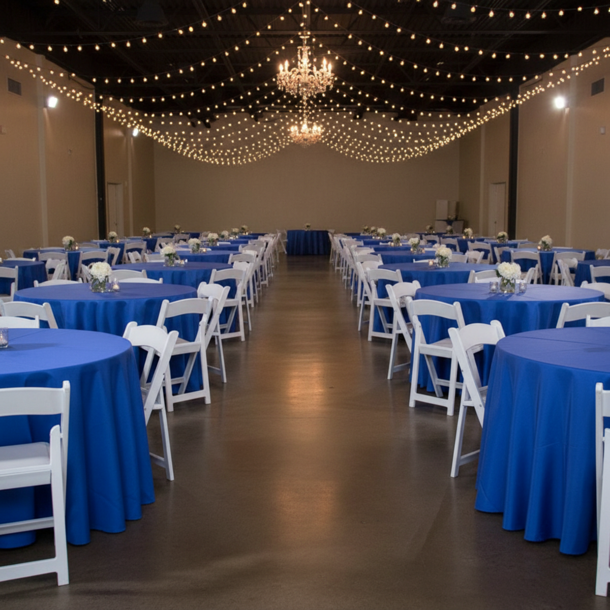 Wide-Angle Aisle Perspective