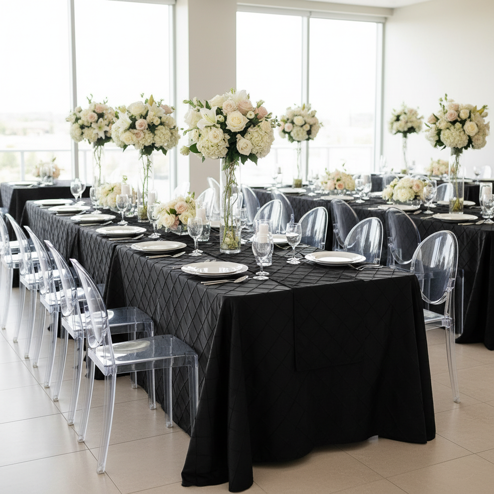 Wholesale wedding PINTUCK 90x156