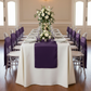 Wide Satin Chair Sash - Eggplant/Plum.