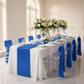 Wide Satin Chair Sash - Royal Blue.