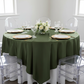 Square 72" Satin Table Overlay - Willow Green.