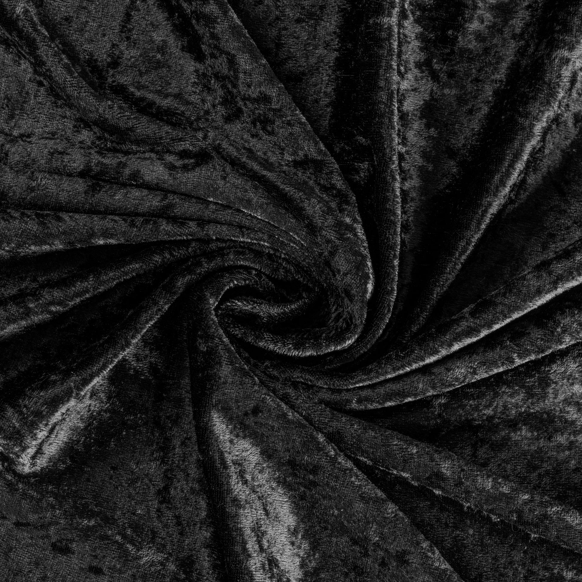 10 yards Velvet Fabric Roll - Black - CV Linens