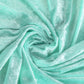 Velvet 120" Round Tablecloth - Light Turquoise - CV Linens