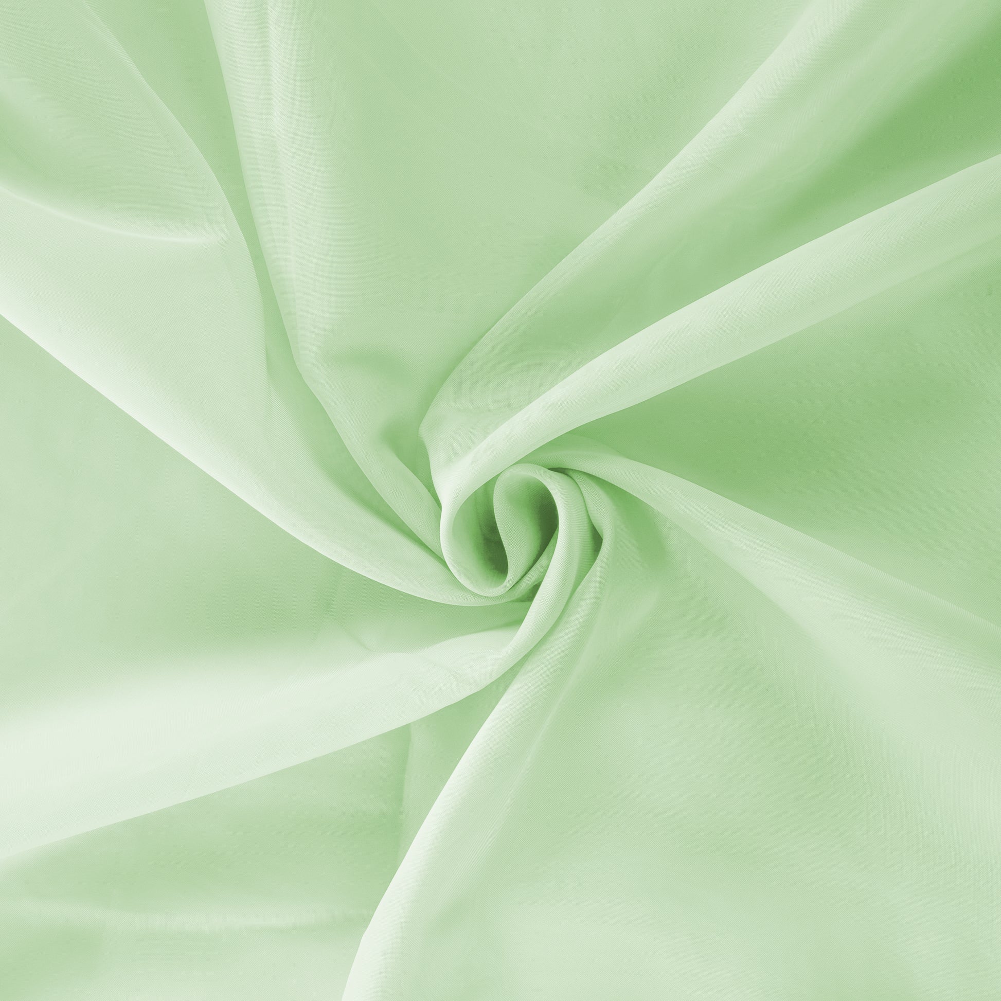 10 yards x 118" Flame Retardant (FR) Voile Sheer Fabric Roll/Bolt - Mint Green - CV Linens