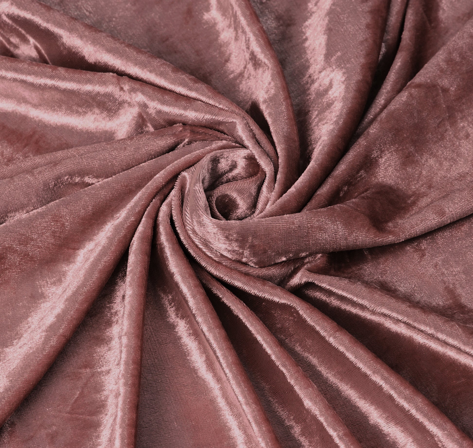10 yards Velvet Fabric Roll - Dark Dusty Rose/Mauve - CV Linens