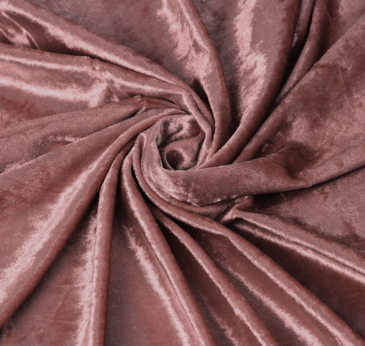 10 yards Velvet Fabric Roll - Dark Dusty Rose/Mauve - CV Linens