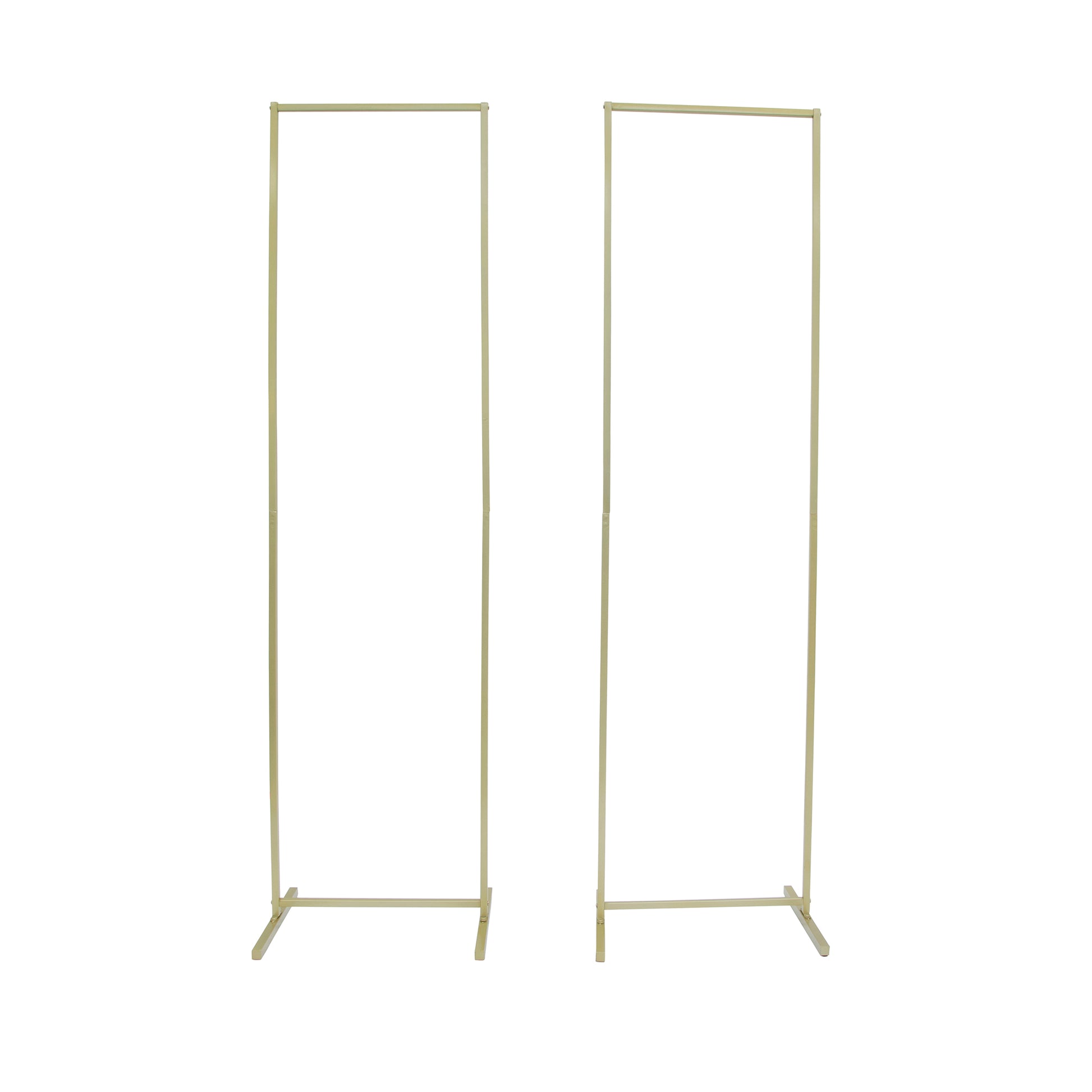 2 pcs 6.5 ft Rectangular ARch Backdrop Frame Stands - Gold