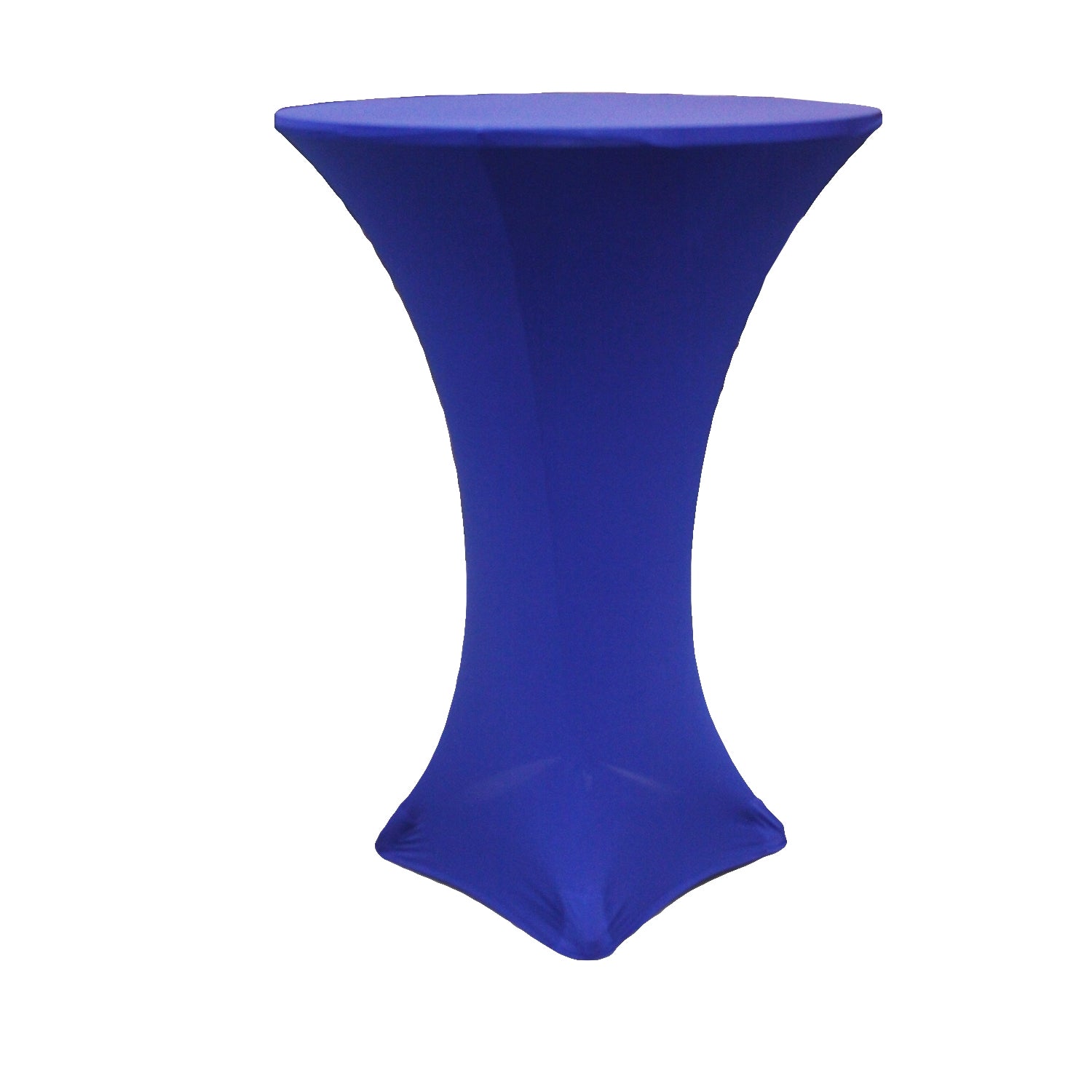 Spandex Cocktail Table Cover 30" Round - Royal Blue - CV Linens