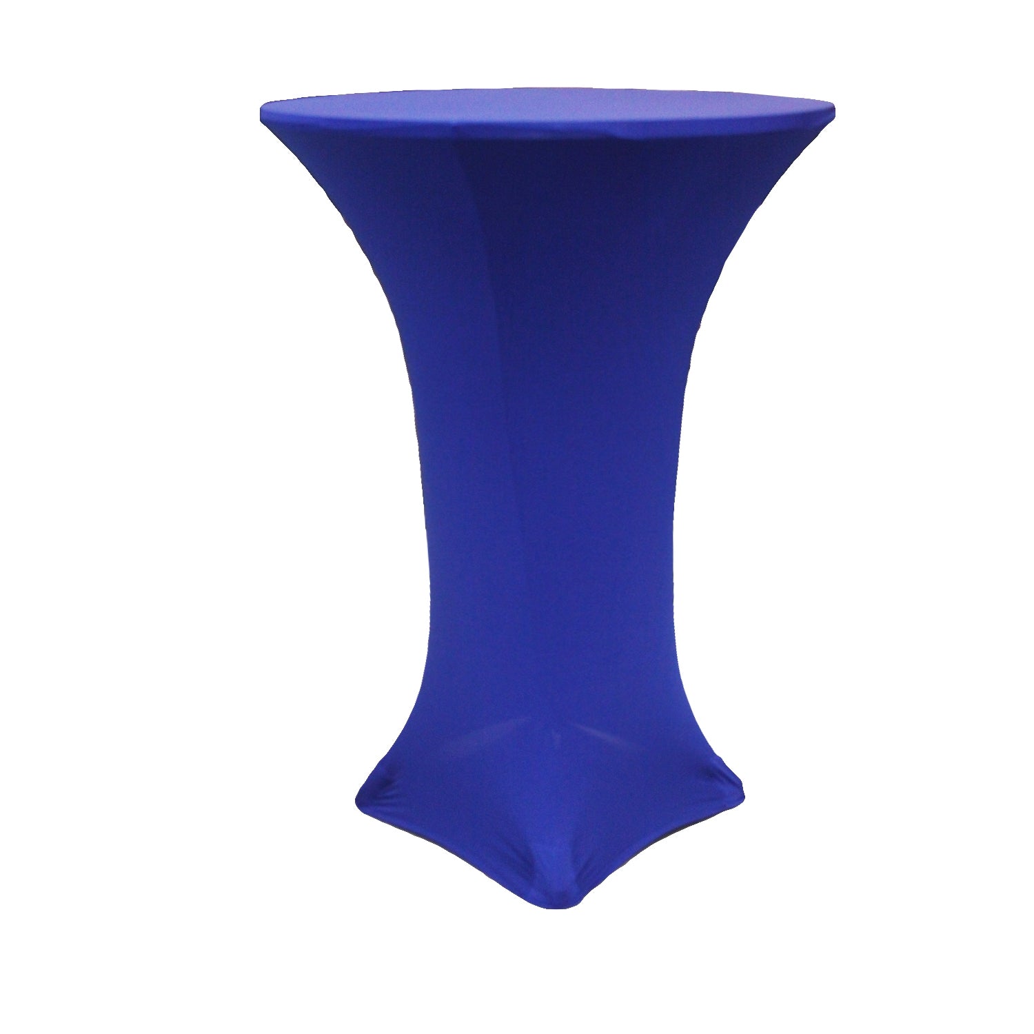 Spandex Cocktail Table Cover 36" Round - Royal Blue - CV Linens
