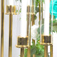 48" Tall 10 Arm Candle Holder Candelabra Centerpiece - Gold - CV Linens