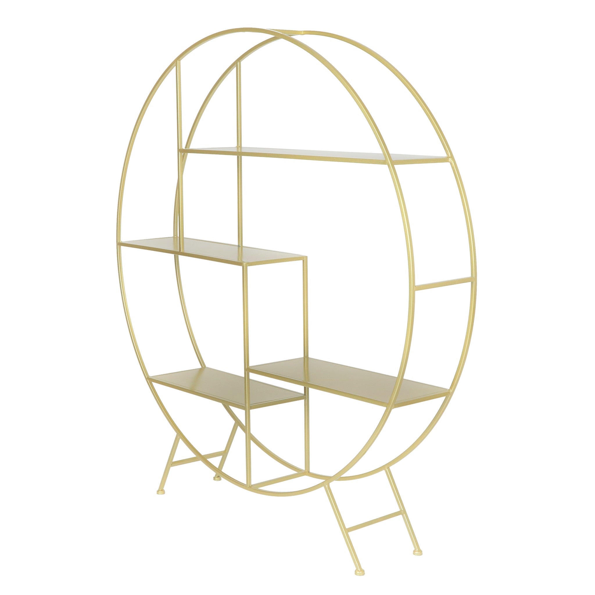 4 ft Round Metal Dessert Display Stand - Gold - CV Linens™