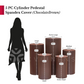 Spandex Pillar Covers for Metal Cylinder Pedestal Stands 5 pcs/set - Chocolate Brown