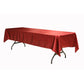 Satin Rectangular 60"x120" Tablecloth - Apple Red - CV Linens