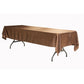 Satin Rectangular 60"x120" Tablecloth - Chocolate Brown - CV Linens