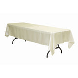 Satin Rectangular 60"x120" Tablecloth - Ivory
