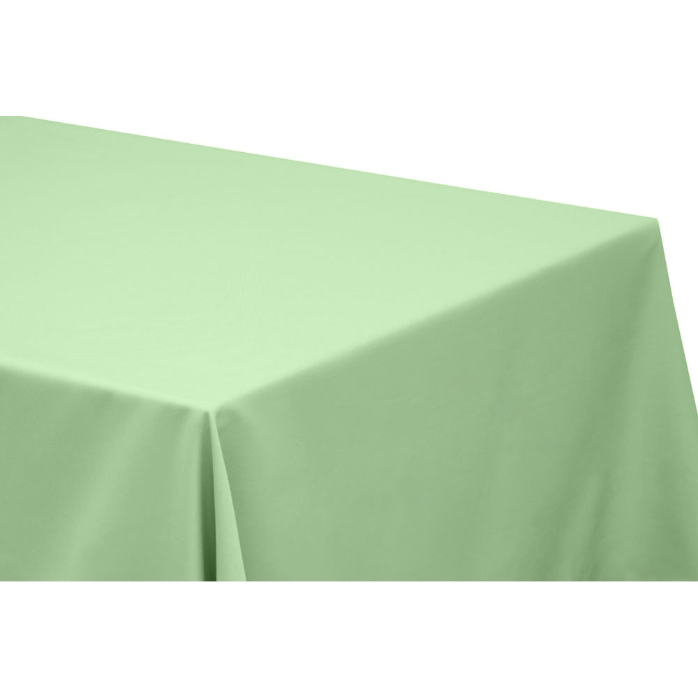 90"x132" Rectangular Oblong Polyester Tablecloth - Mint Green - CV Linens