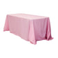 90"x156" Rectangular Oblong Polyester Tablecloth - Pink - CV Linens